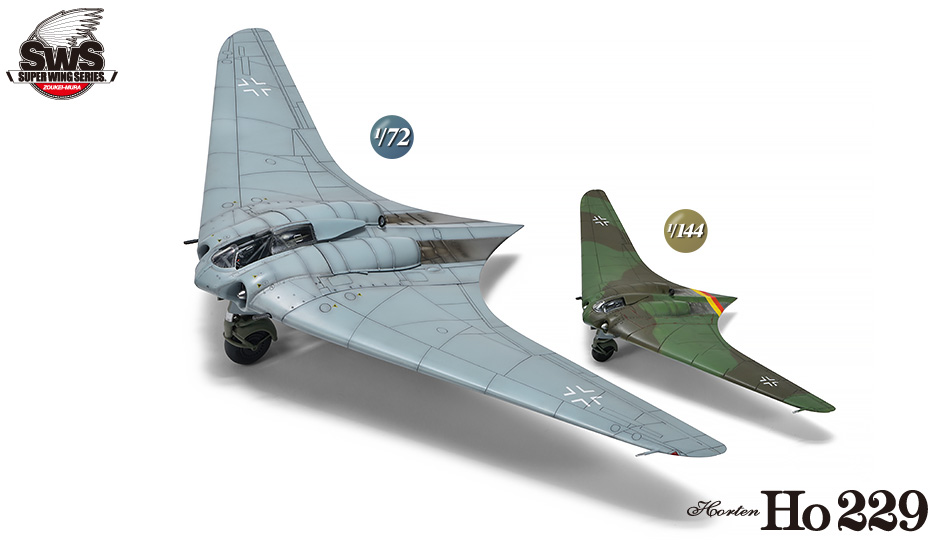 SWS 1/72 scale & 1/144 scale Ho 229
