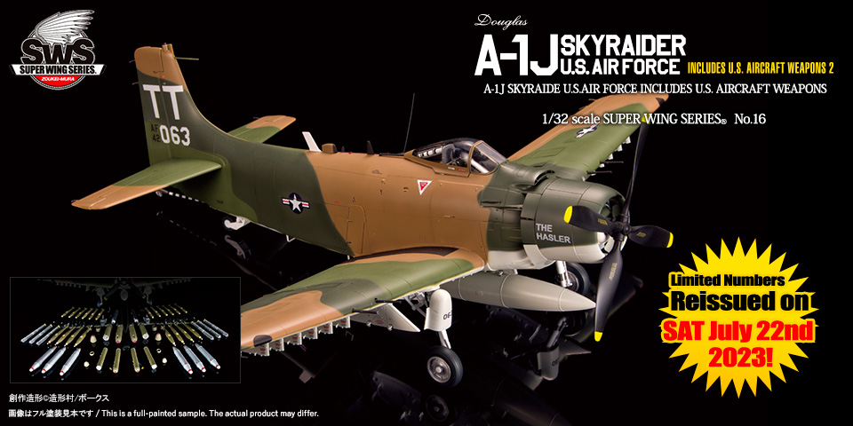SWS No.16 DOUGLAS A-1J SKYRAIDER U.S.AIR FORCE INCLUDES U.S. AIRCRAFT WEAPONS 2