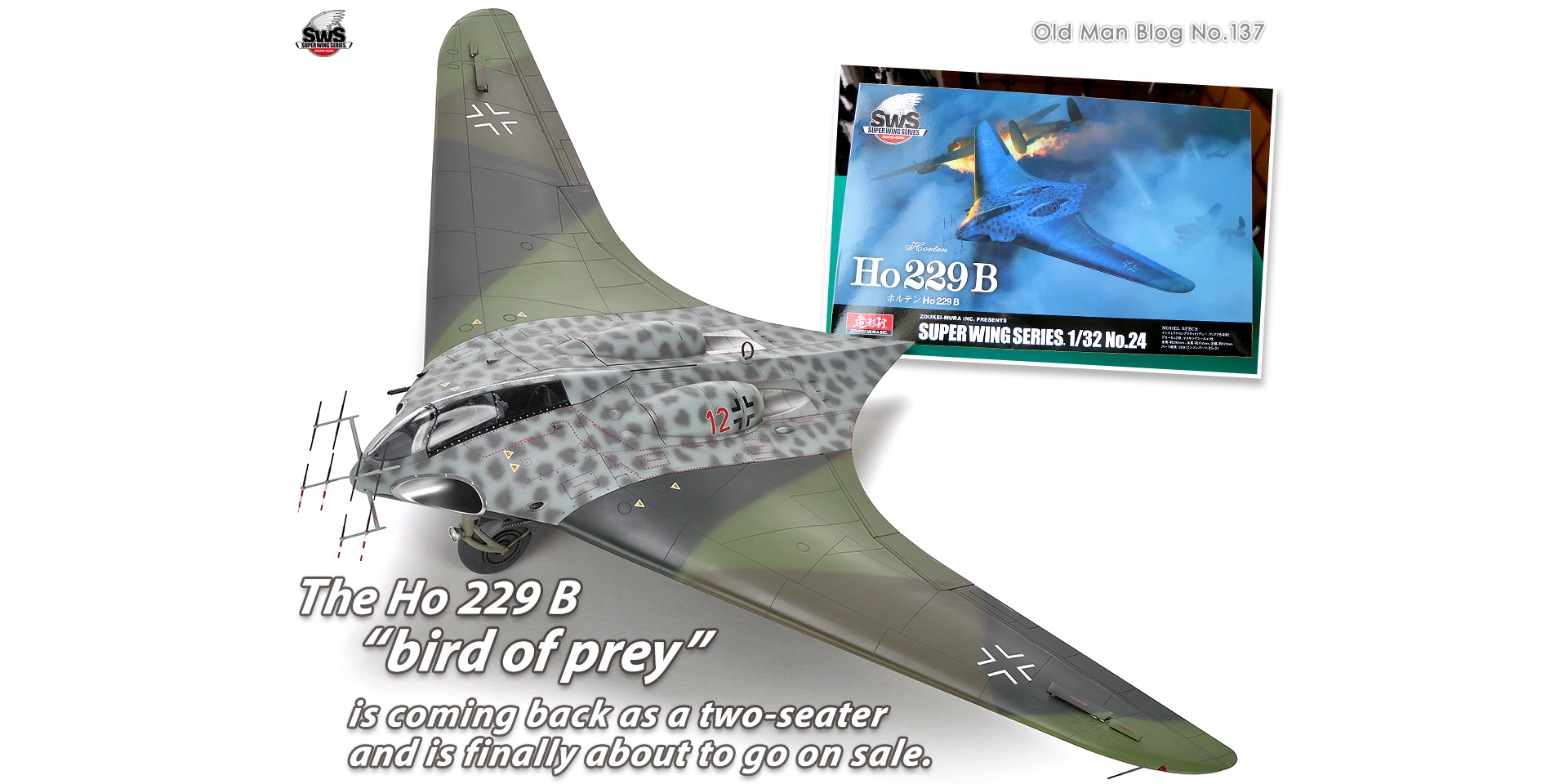 The Ho 229 B “bird of prey” is coming back as a two-seater and is finally about to go on sale.